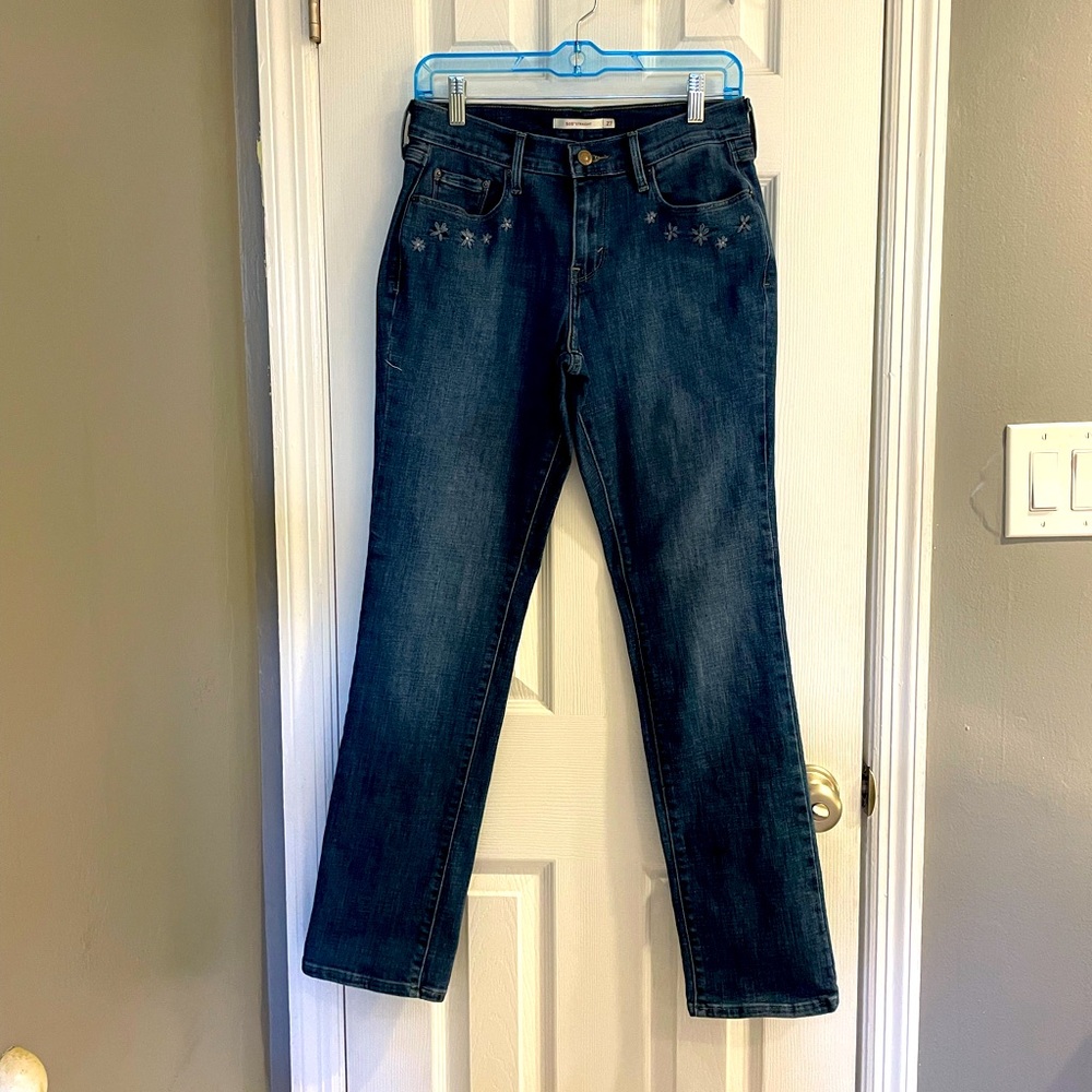 Y2K Flowers Style Levi’s Ladies Jeans Size 27.